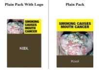 Image of Plain Pack with Logo vs Plain Pack